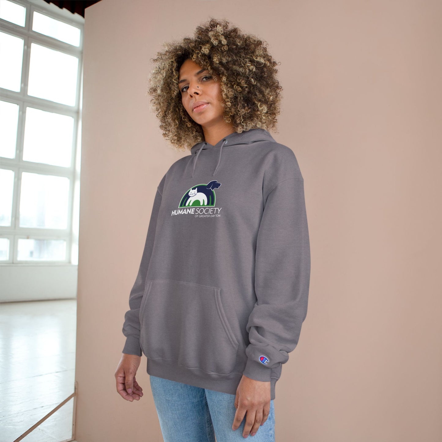 Humane Society Logo Hoodie — Animal Rescue Champion Pullover