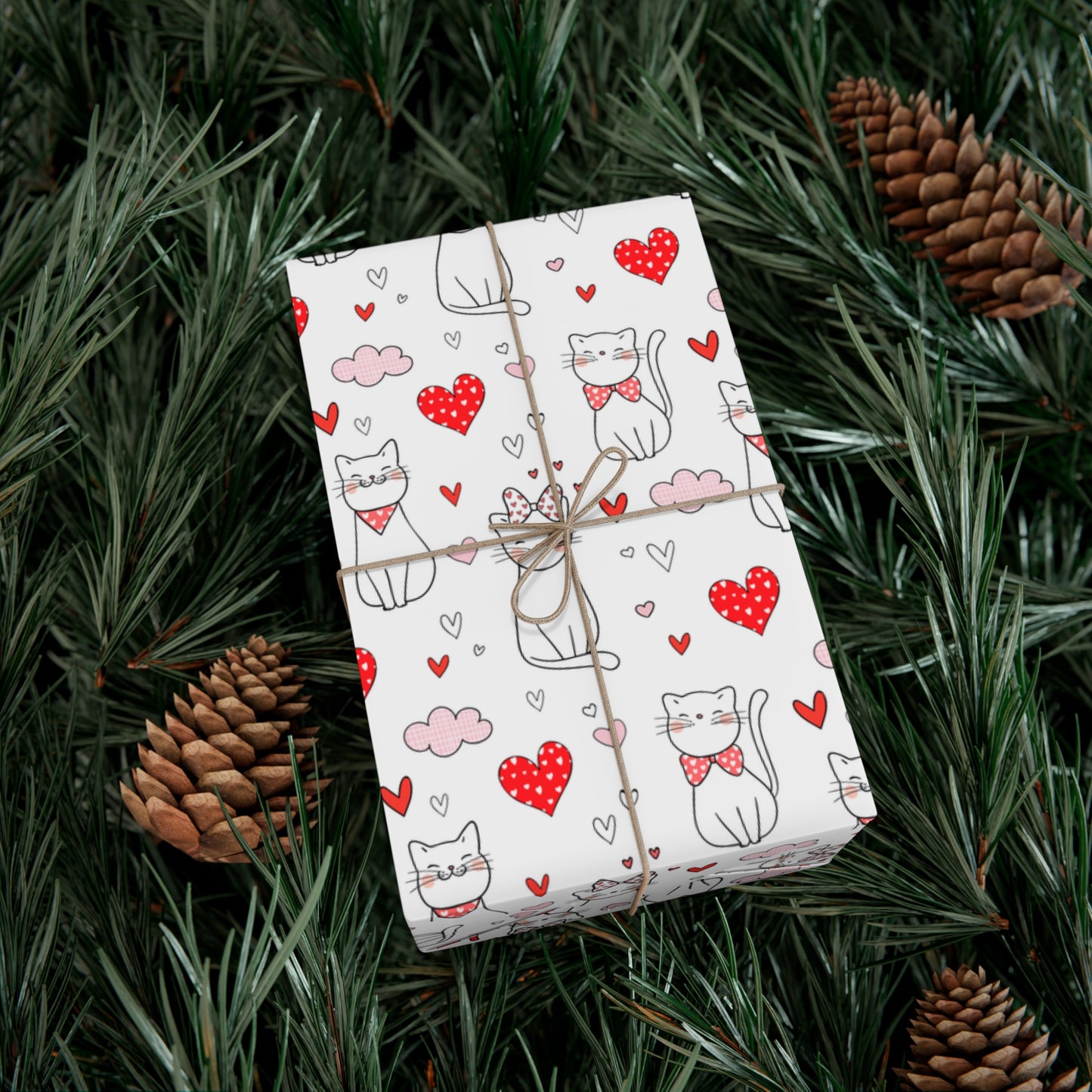 Kitty Cuddle Gift Wrap Paper