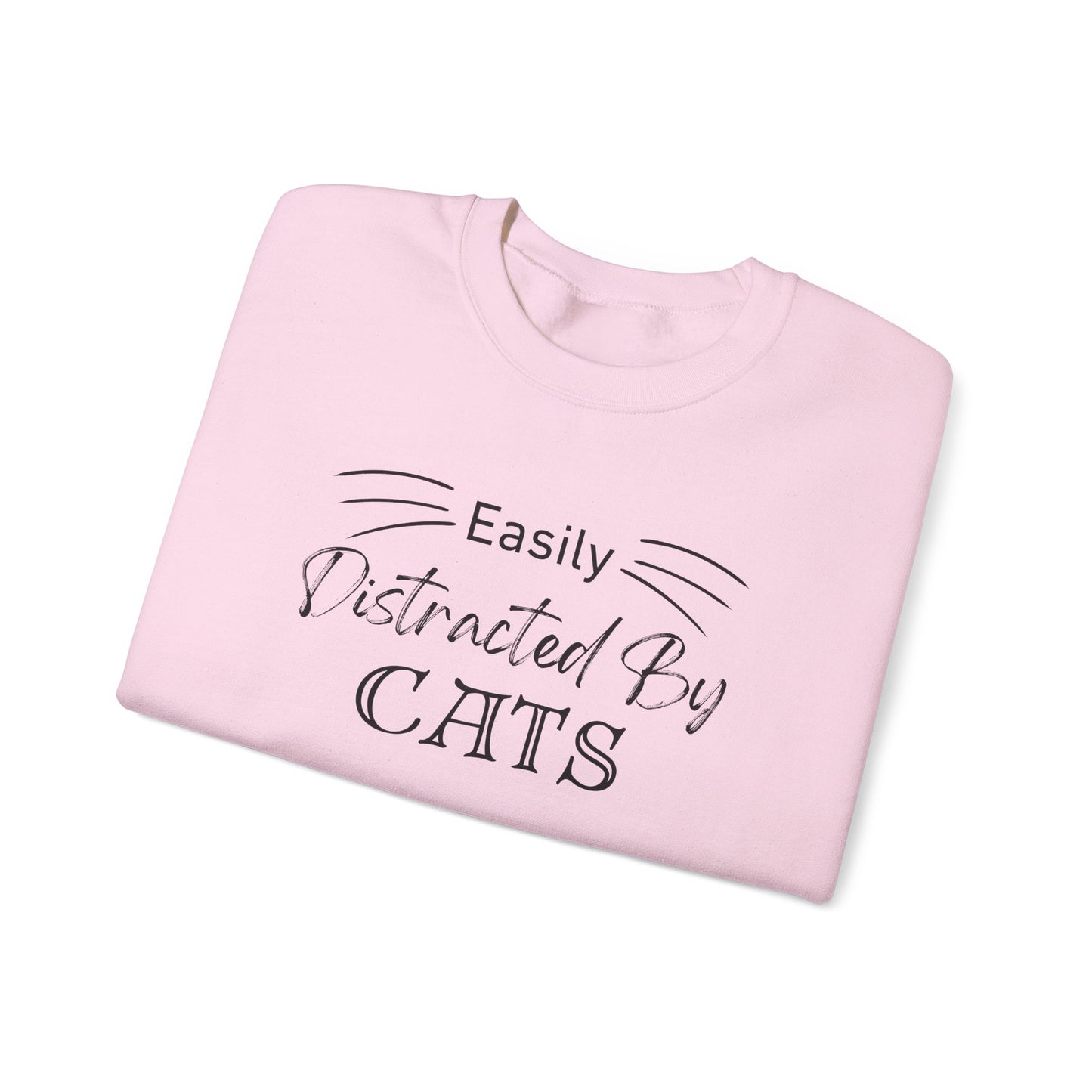 Easily Distracted by Cats Crewneck Sweatshirt