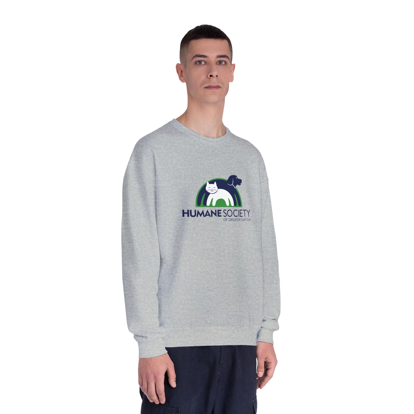 HSGD Logo Crewneck Sweatshirt (Light) — Animal Shelter Support Crewneck