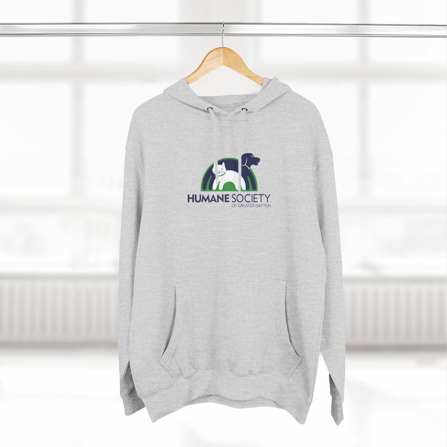 HSGD Logo Hoodie (Light) - Animal Shelter Fleece Pullover