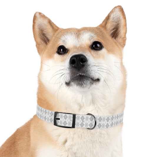 Soft Silver Dog Collar