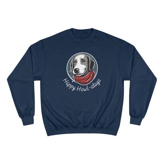 Happy Howl-idays Champion Brand Sweatshirt