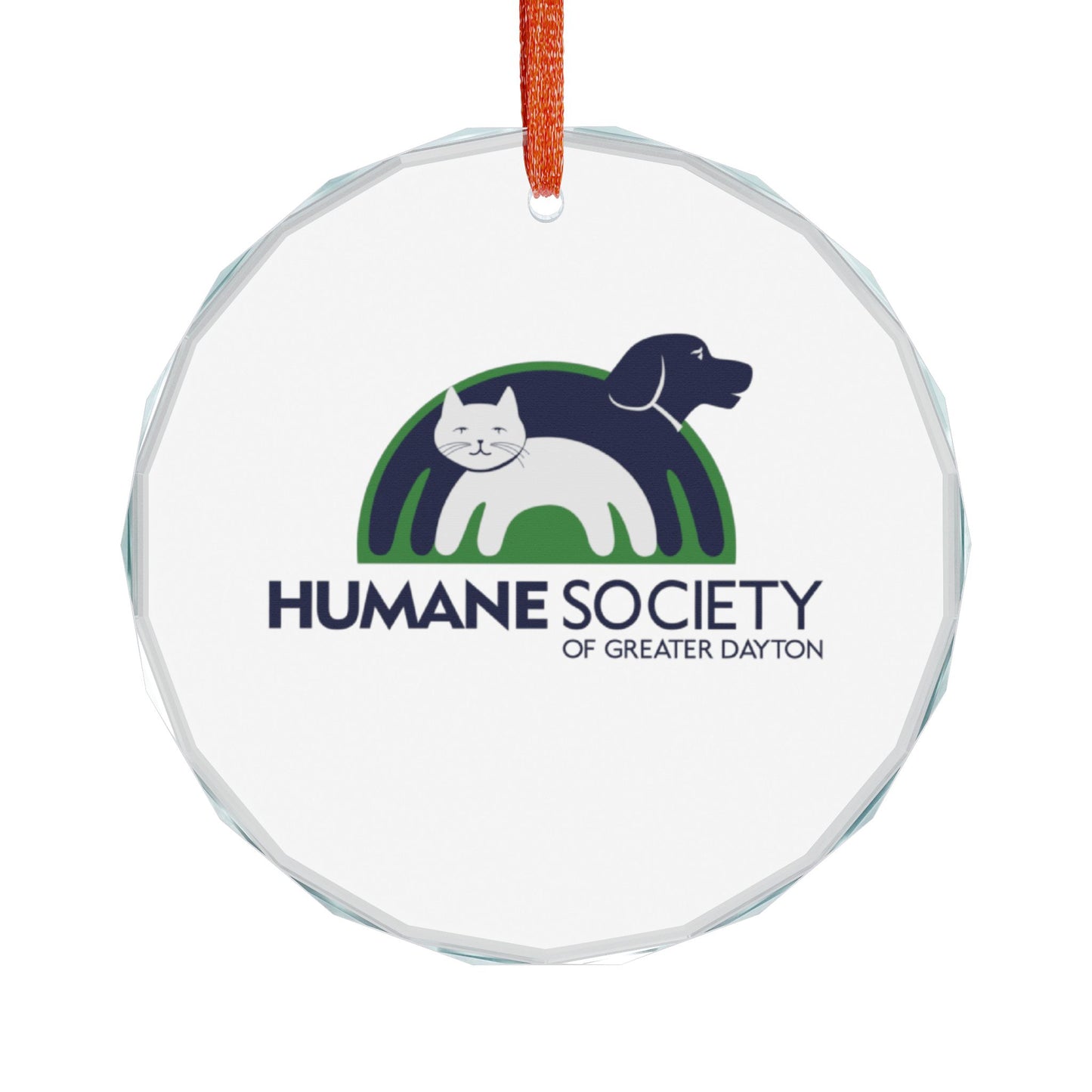 HSGD Crystal Ornament — Humane Society Logo Keepsake