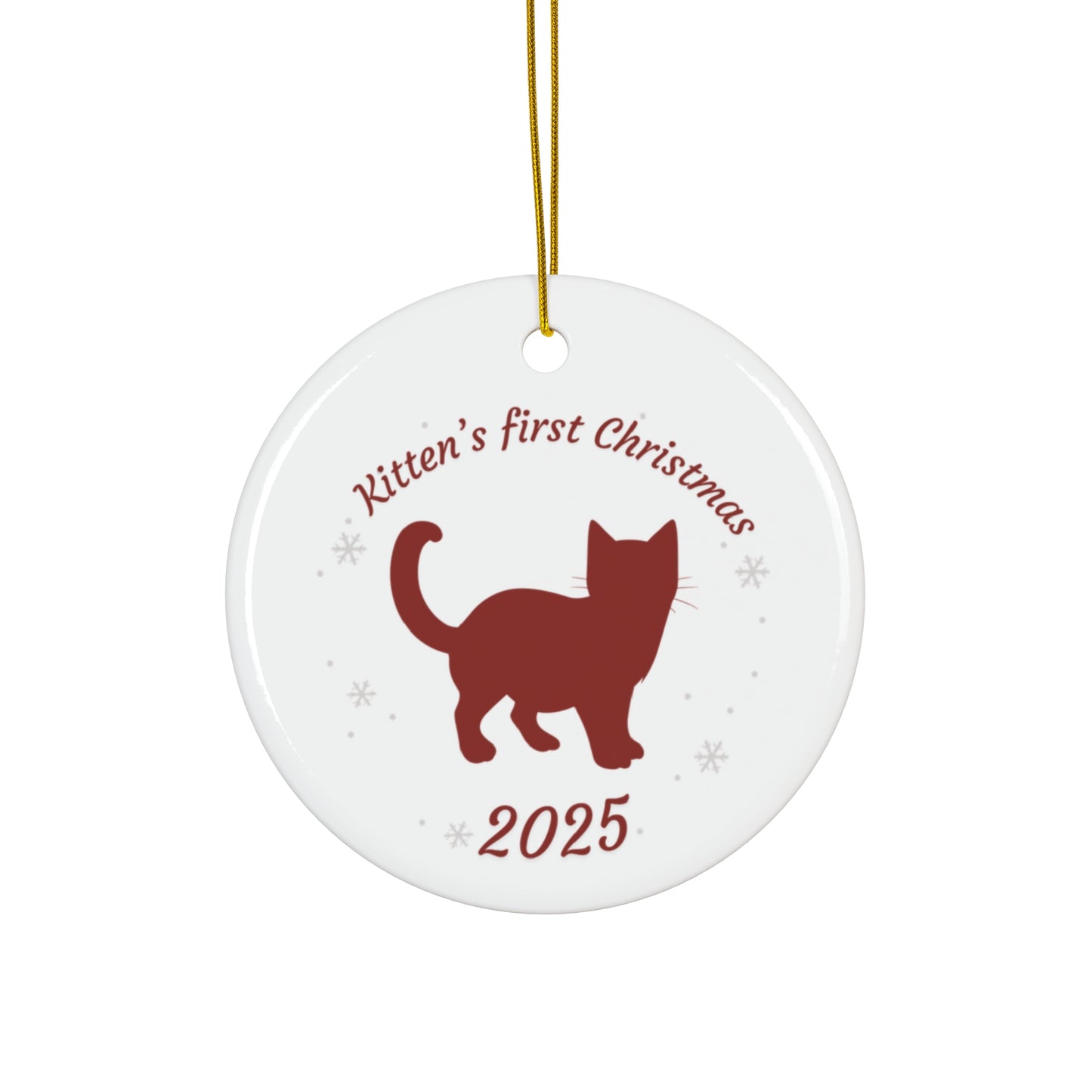 Kitten's First Christmas Ornament