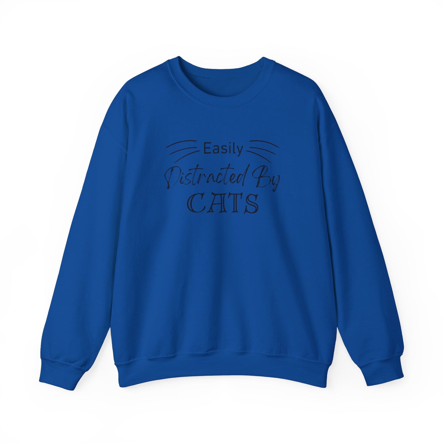 Easily Distracted by Cats Crewneck Sweatshirt