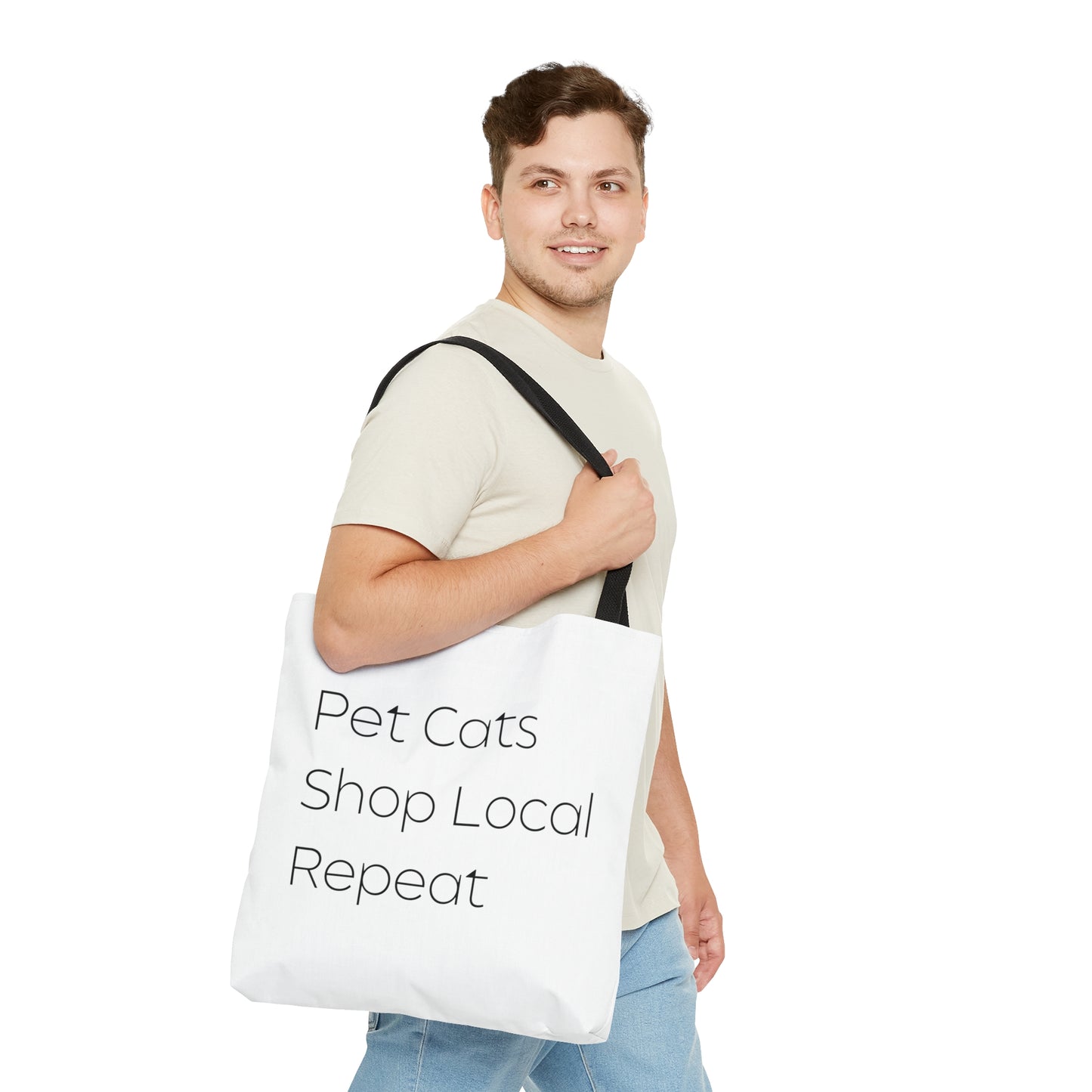 Pet Cats, Shop Local Reusable Tote Bag